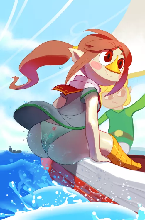 From DanBooru [link, medli, toon_link] [the_legend_of_zelda] (noill) posted by Radiogerat