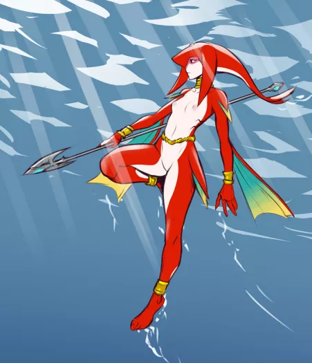 From DanBooru [mipha] [the_legend_of_zelda] (izra) by Radiogerat