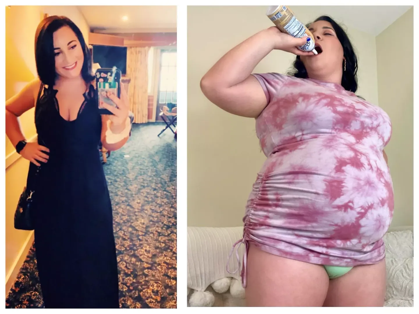 From life of the party in tight little dresses to a hungry, lazy hog at home turning dresses into shirts posted by curvagecaseyBBW