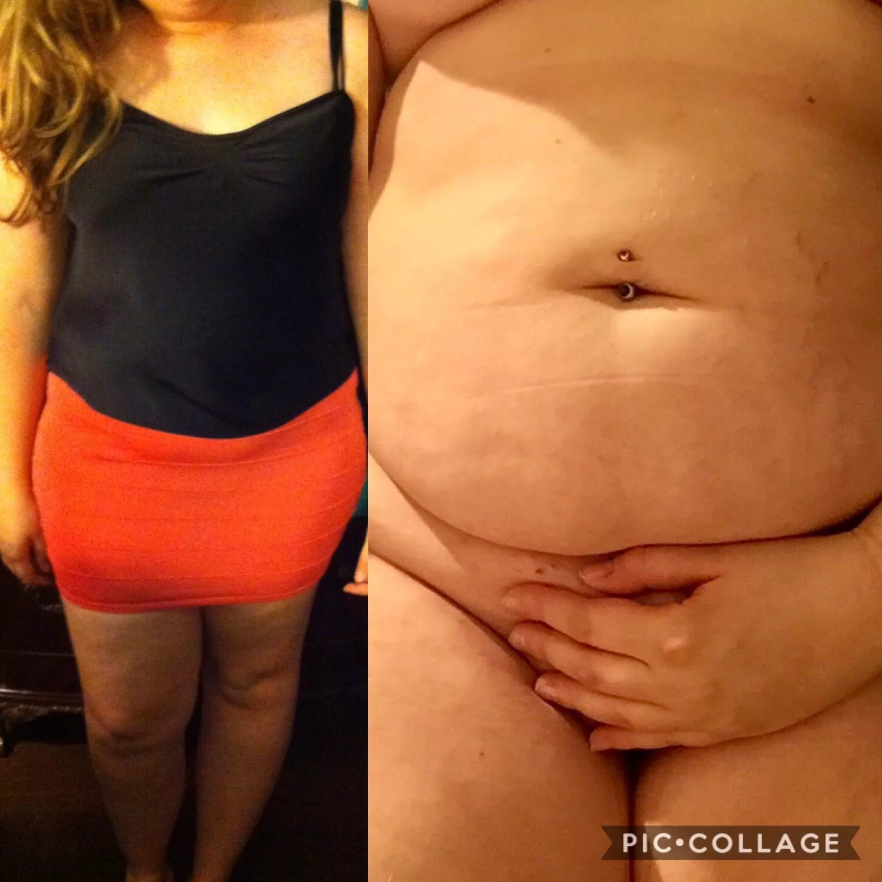 From party girl to piggy girl. posted by chubbybutt22