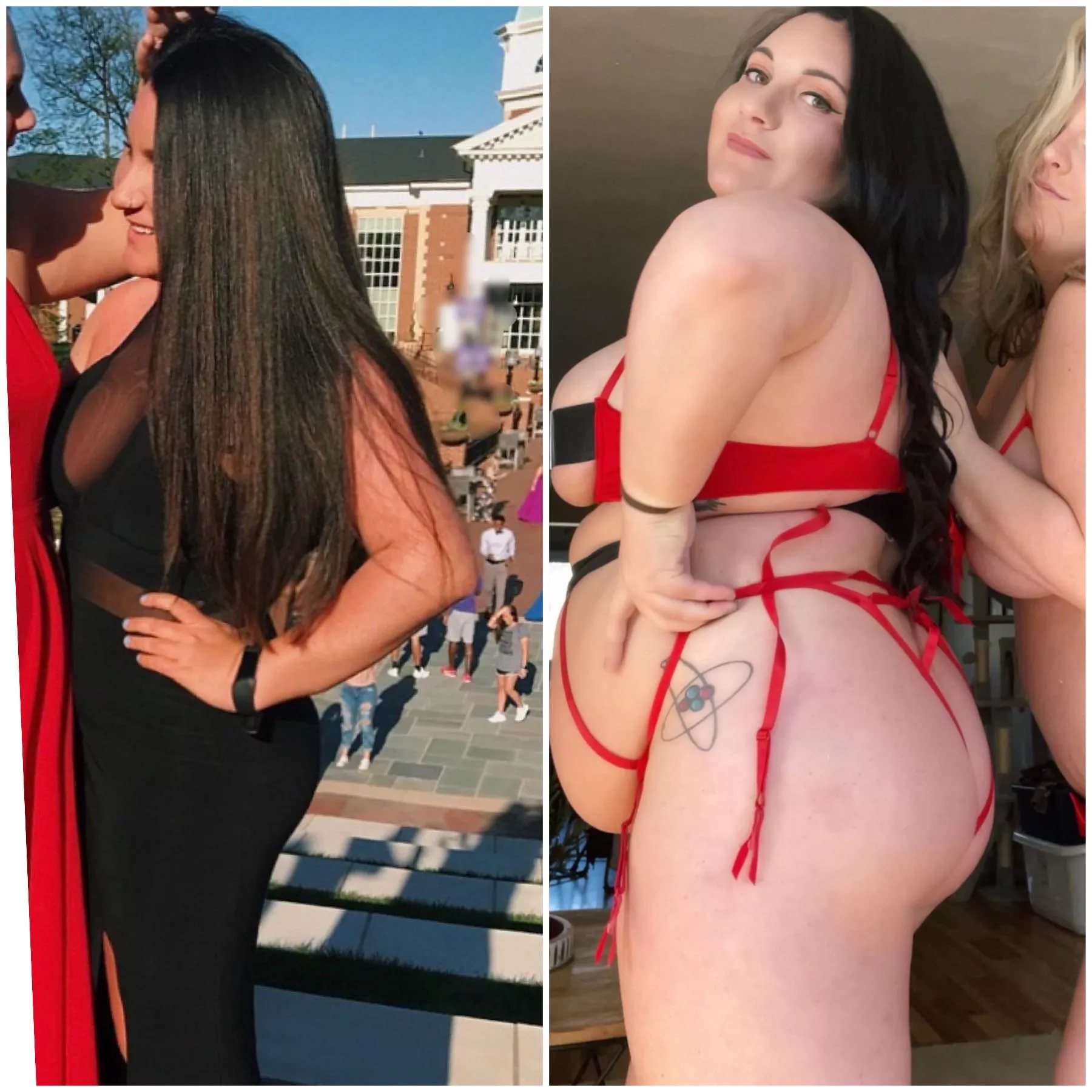 From sorority hottie to hot hefty hog 😎 posted by curvagecaseyBBW