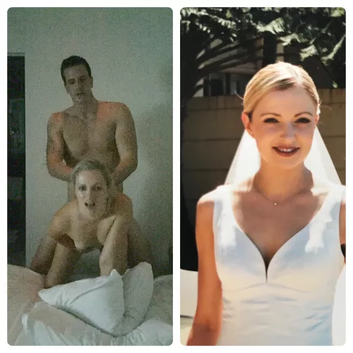 From sweet innocent bride to being fucked in the ass by a stranger ….. by mazz_69