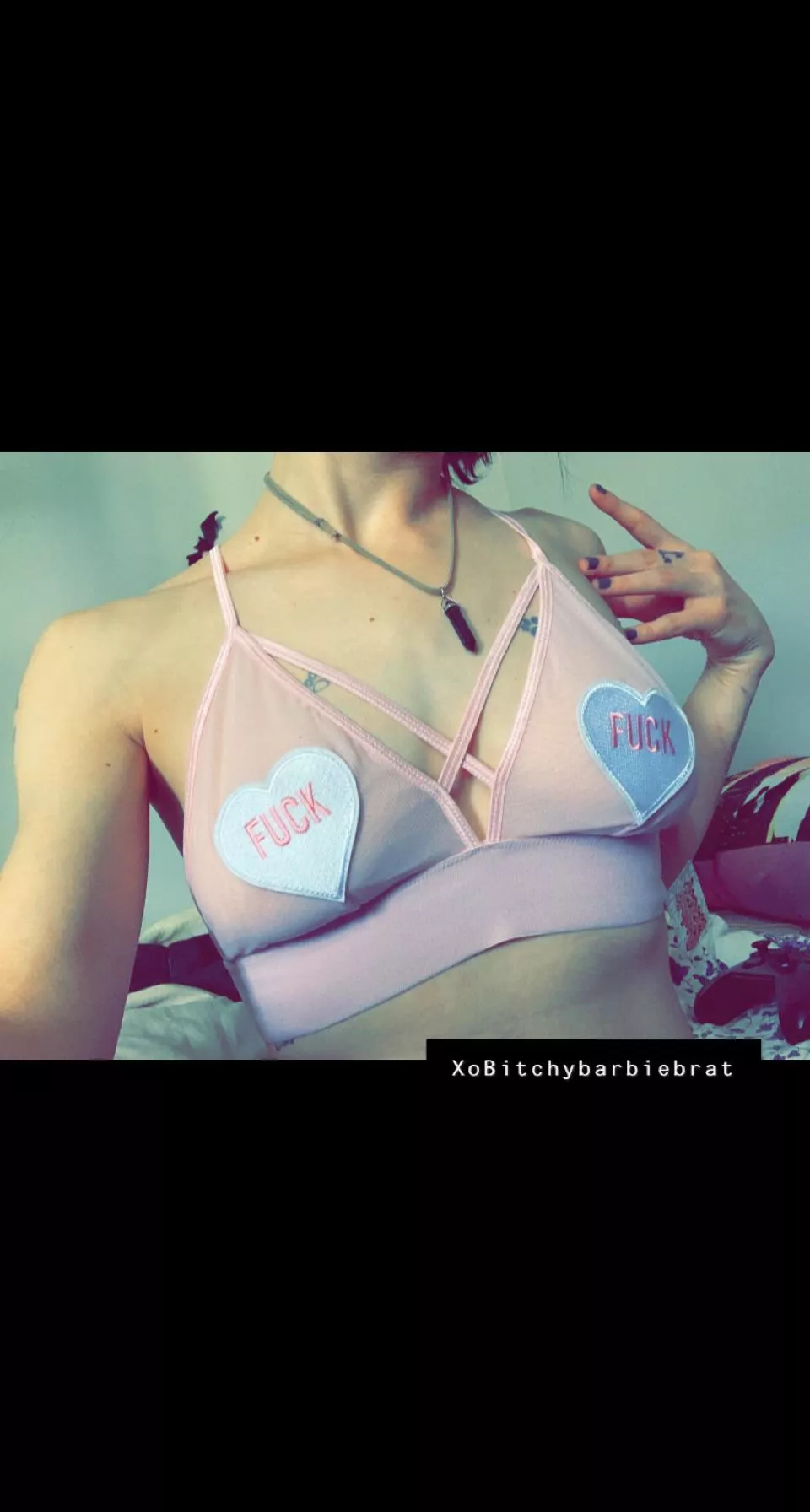 “Fuck” 🤍💦 posted by BitchyBarbieBrat