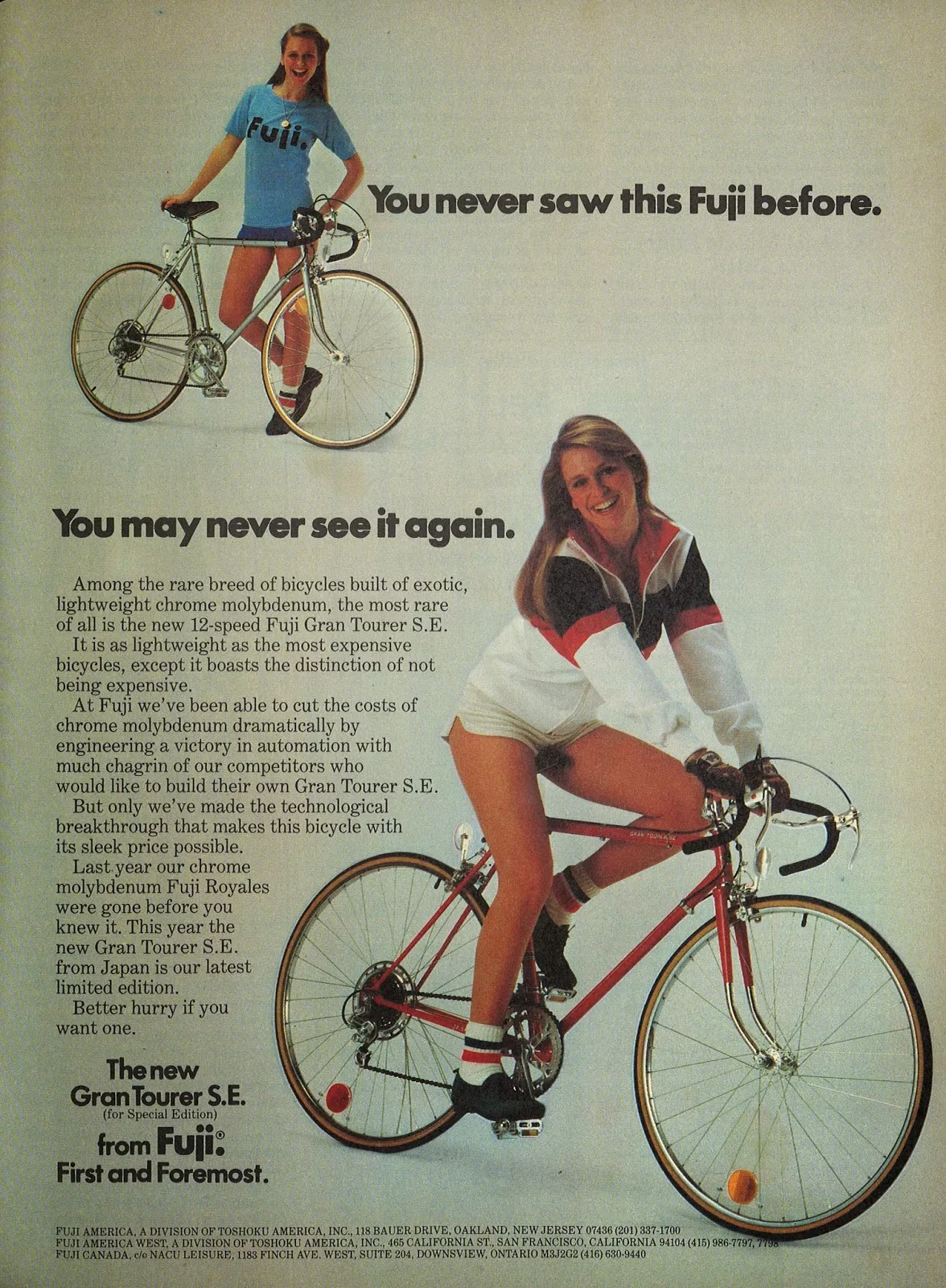 Fuji bike ad posted by unicycleoptic