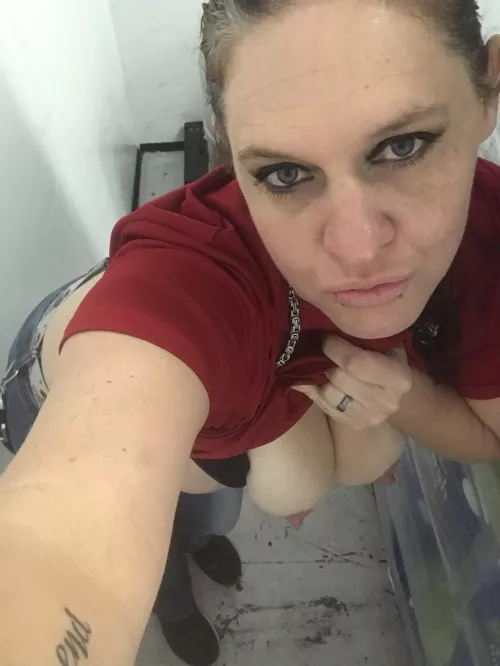 (F)un at work, always a fun time showing myself 😋 by TheWolfDen_