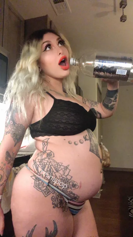 funnel chugged 2L of soda today! all the chugging and capacity training paid off 🥳 by reiinapop