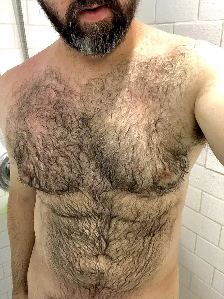 Furry and wet...get in here and give me a pet. by OGNintendad