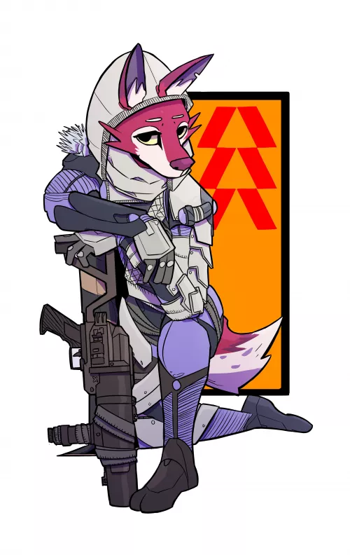 Furry Hunter (by me) by alphaiguessartist2