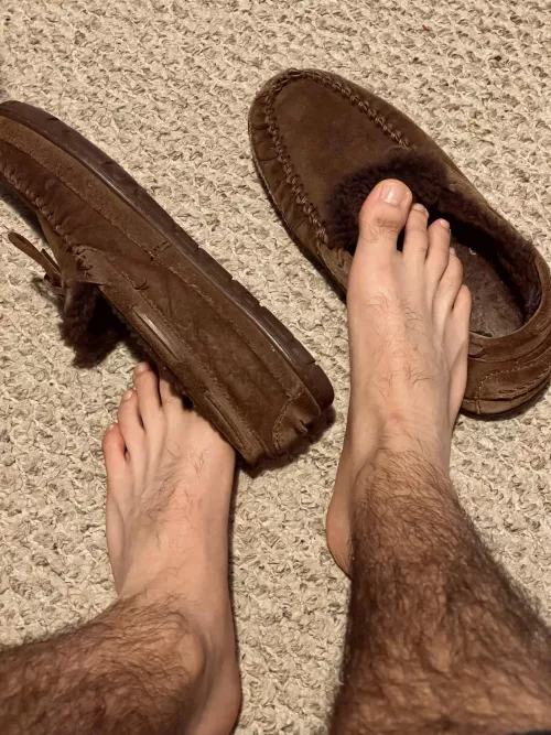 Furry slippers are the best slippers. by blindedbtlites