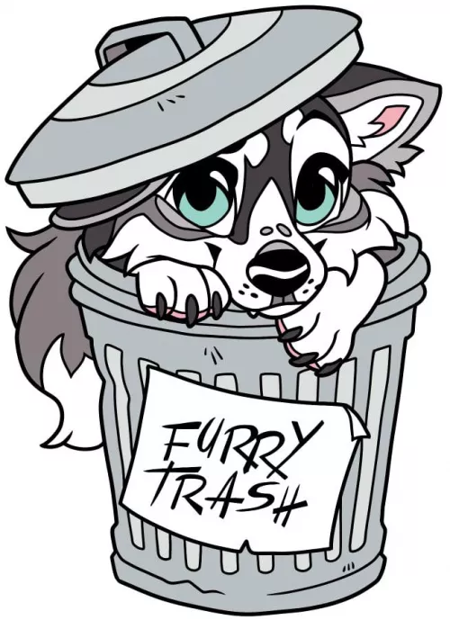 Furry Trash (Fursona Pins) by Cy-Fur