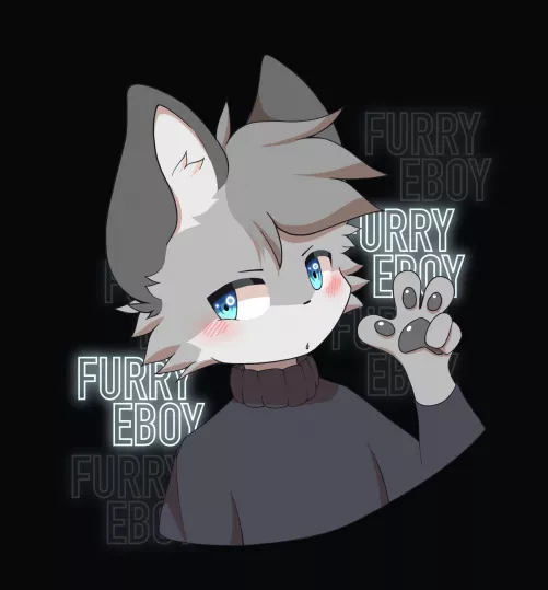Furryeboy (art by me, @arkiuvu on twt) by Krispei100