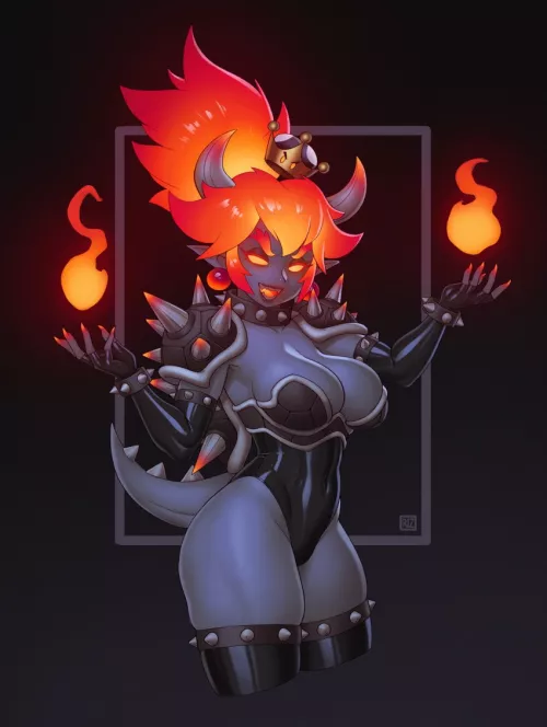 Fury Bowsette is FIRE! by NautyNautilus