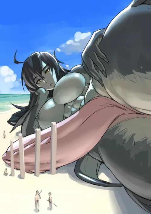 futa godzilla is stranded (mikoyan) by LachsCookie