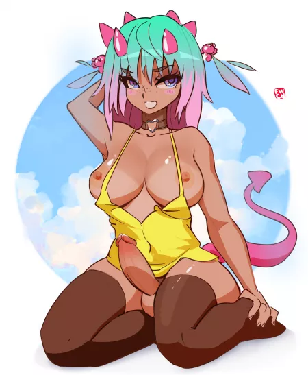 Futa in Yellow (fwch) [Original] by sir_kiwi_bird