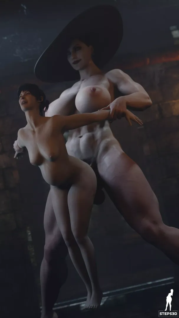 Futa Lady Dimitrescu (Steps) [Resident Evil] posted by pouli-