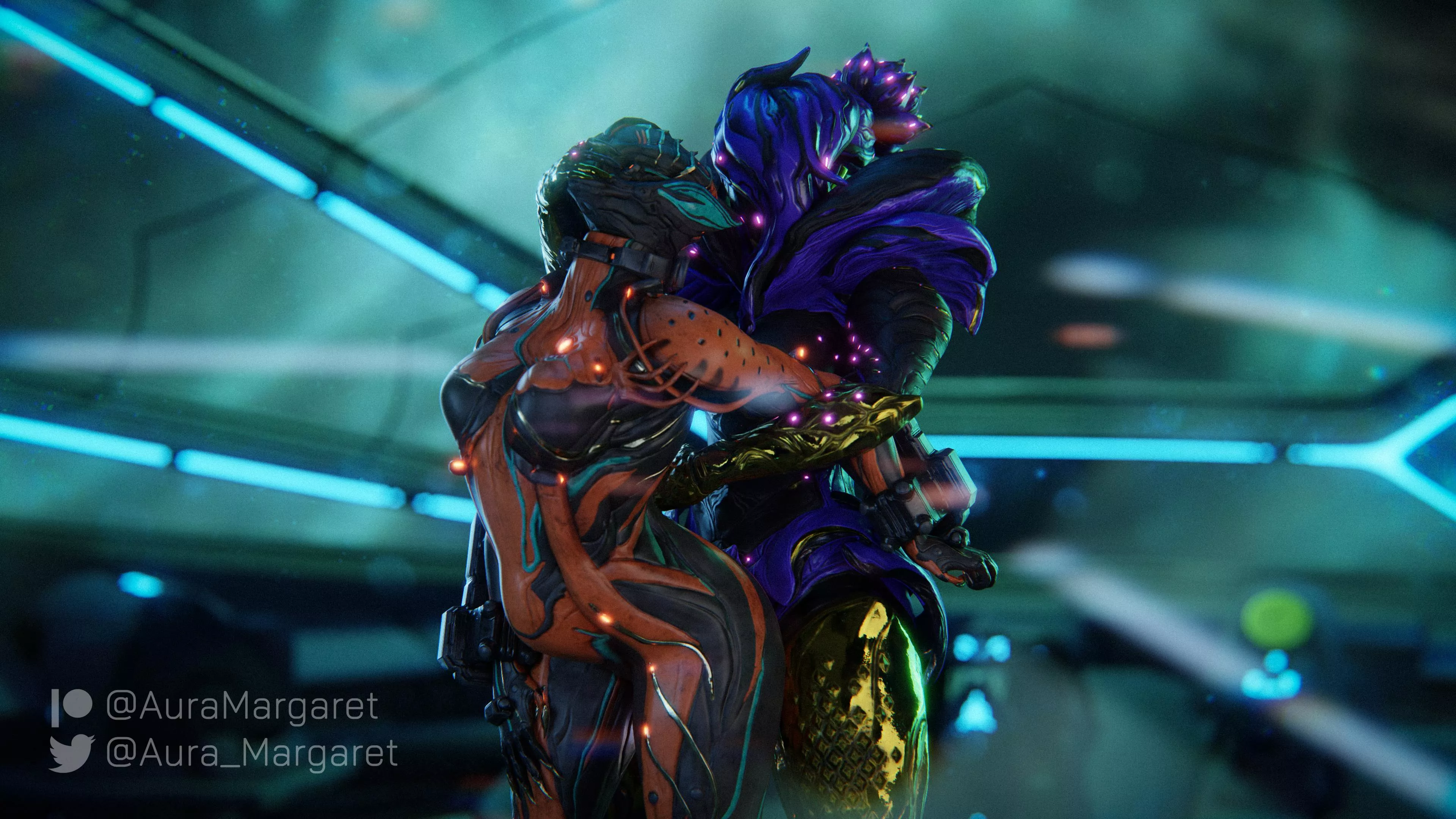 (Futa) [Saryn] OC Punishing for being naughty [Valkyr] posted by AuraMargaret