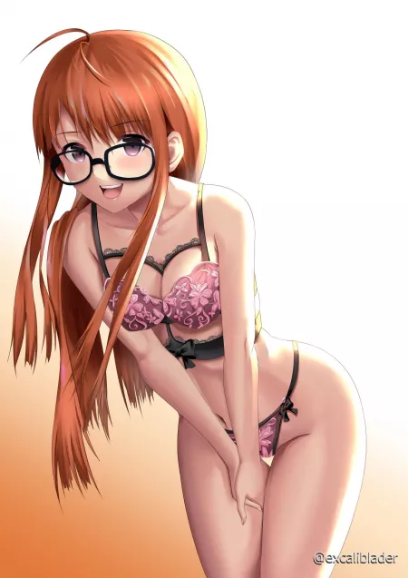 Futaba in lingerie by (@exliblader) by Higgsdeathstranding