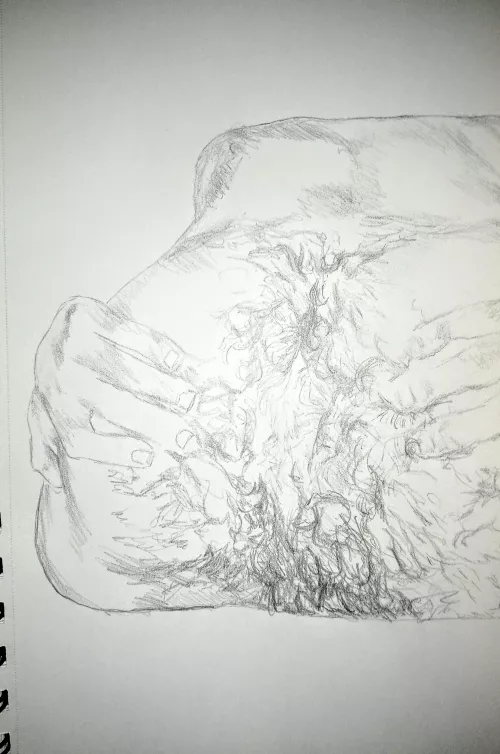 Fuzzy Man Spread (oc)[LuckyDominik] by LuckyDominik