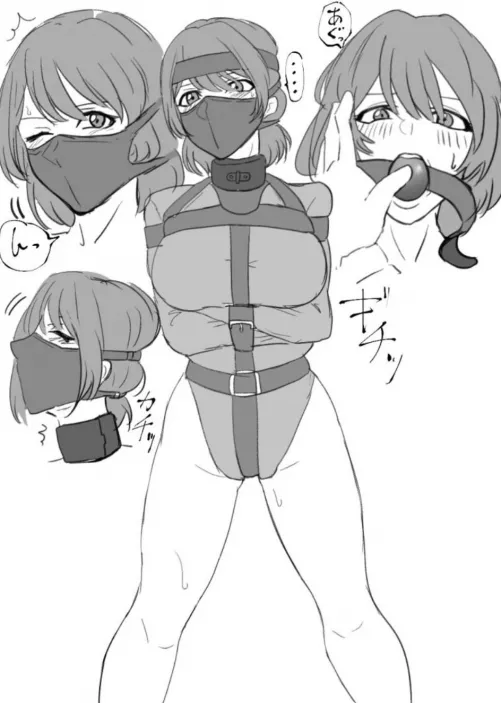 Gagged and strapped up by h3ntaicunt