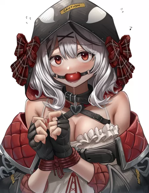 Gagged and waiting for instructions by ok_retard_now_piss