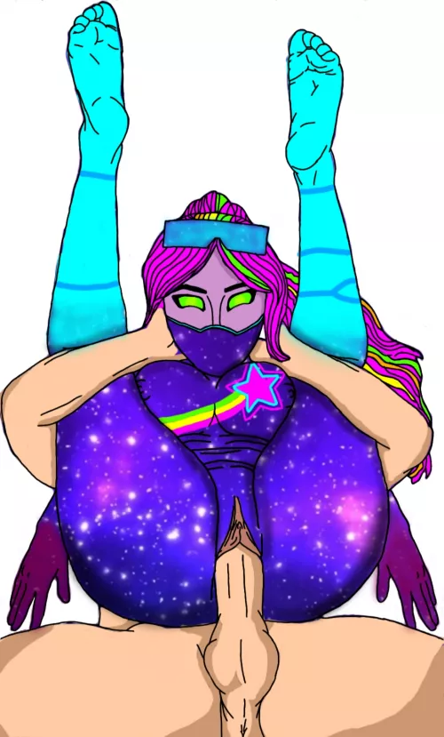 Galaxia have fun with full nelson (by me) by aminetaa