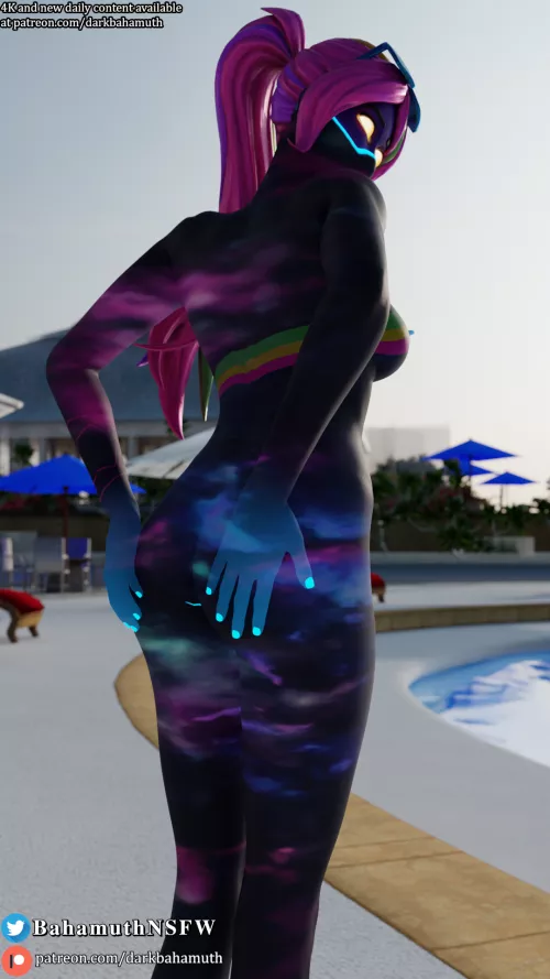 Galaxia pin-up [BahamuthNSFW] by Darkbahamuth