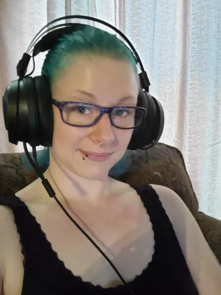 Gamin time! 😋 by Caffeine_Calico