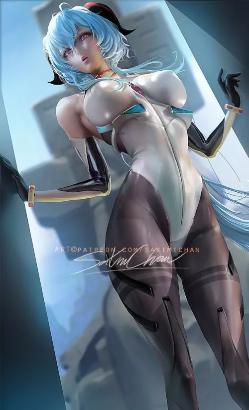 Ganyu [Genshin Impact] (Sakimichan) by CheetahSperm18