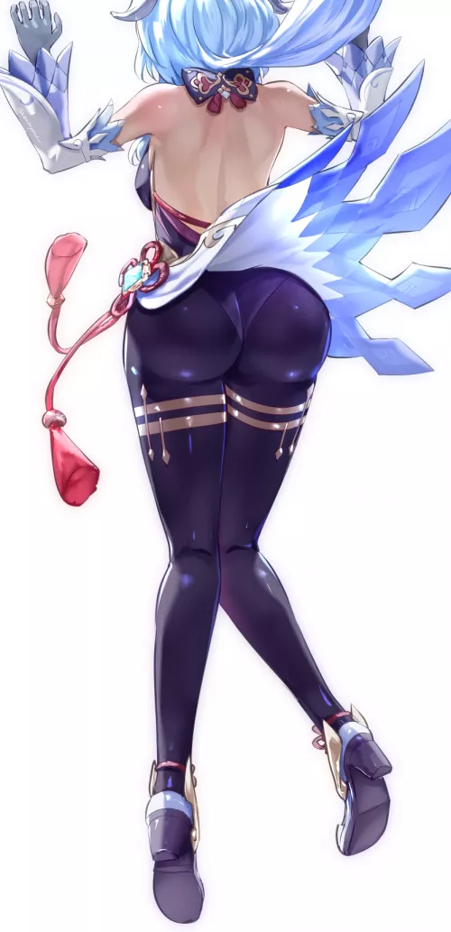 Ganyu has been hiding a donk under her skirt this whole time! by Henthigh_Senpai
