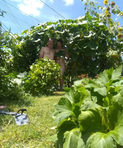 Gardening in the buff... Grab a hoe and jump in! by Beneficial-Radio-319