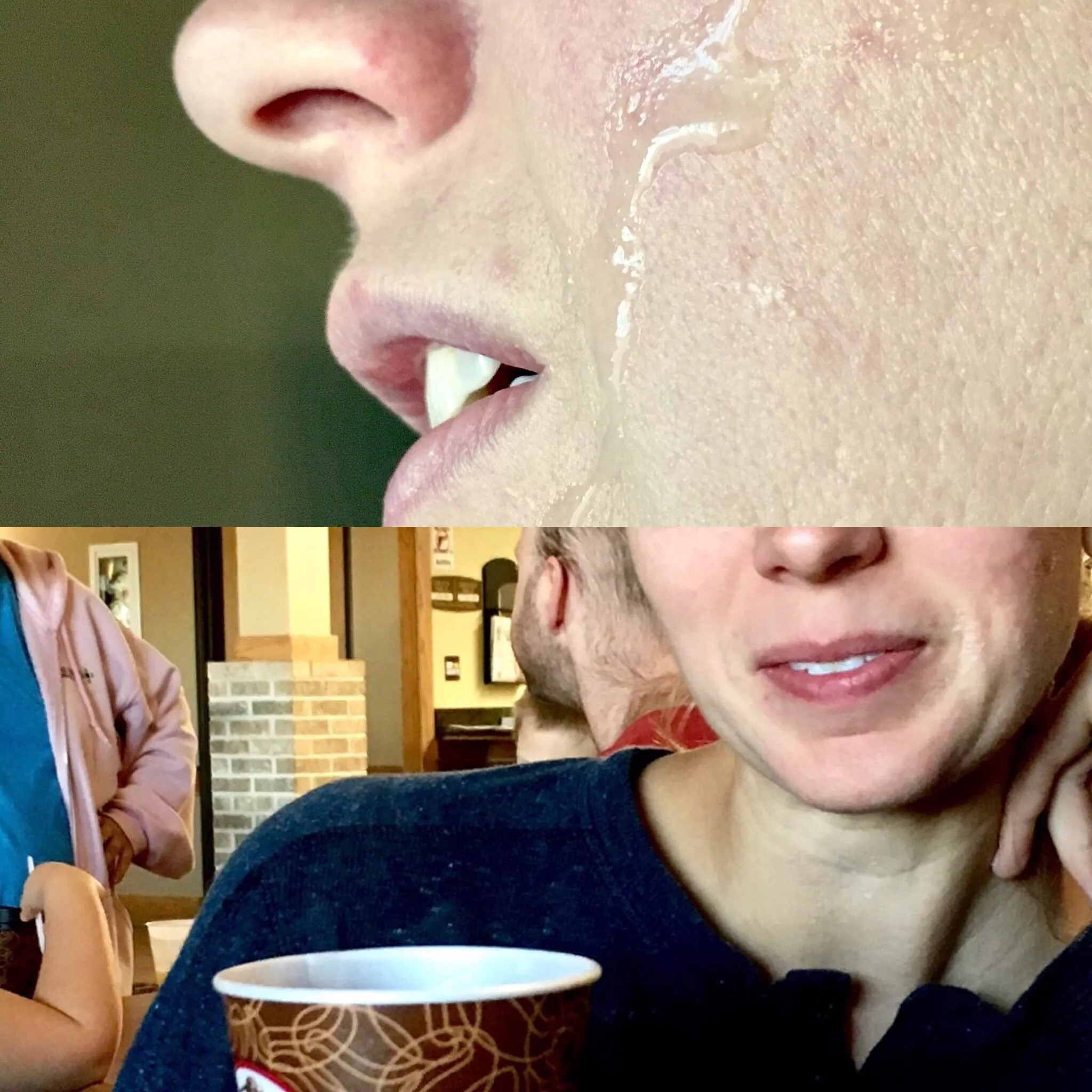 Gave her a hotel room facial then went right down for the continental breakfast. Got some interesting l👀ks posted by ponchsanchez