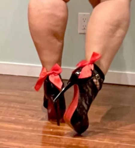 Gave my Louboutins some bows for being so cute ☺️ by MadisonReyna26