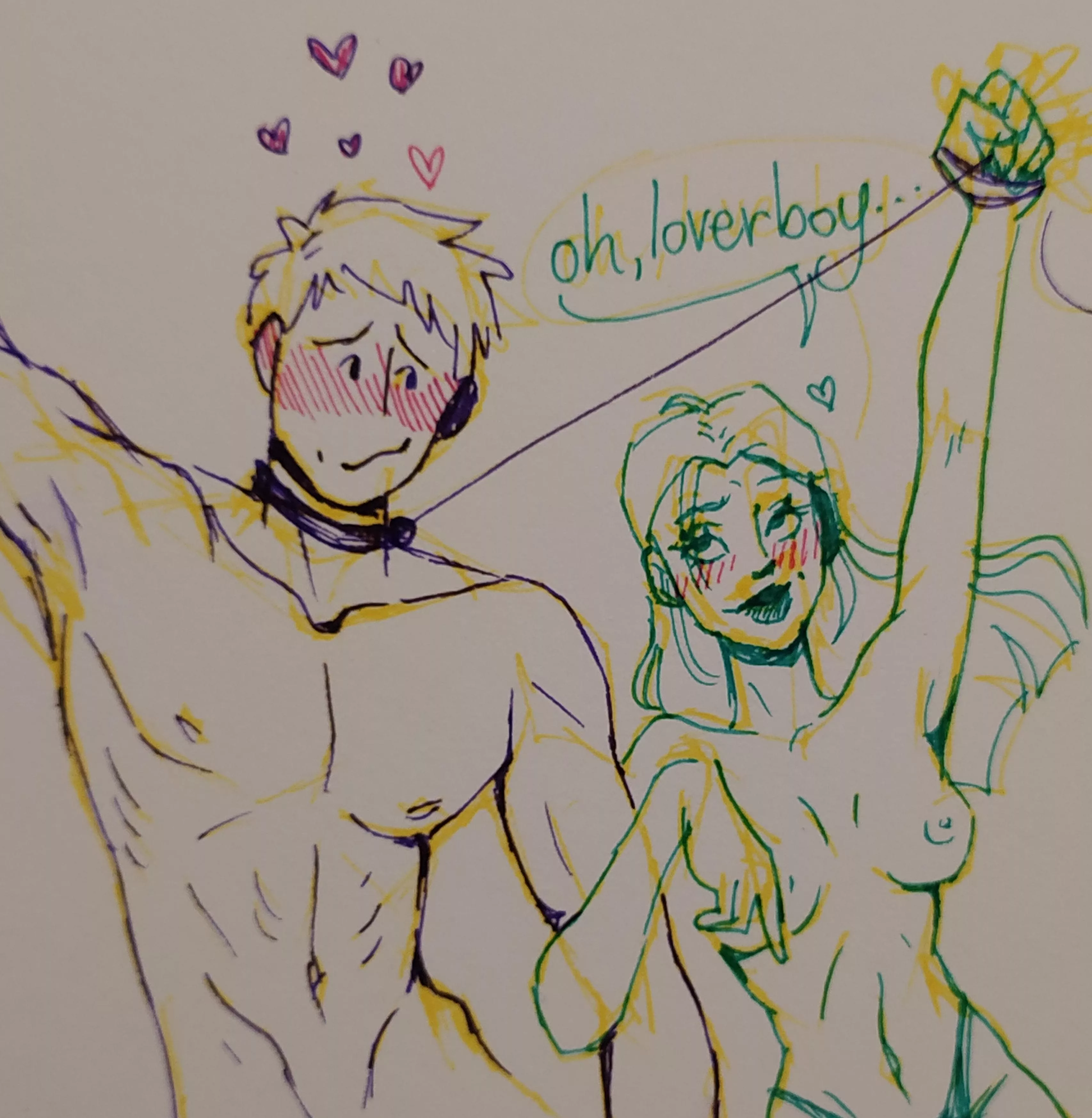 Gentle leash for her lover boy <3(OC) posted by tiger81355