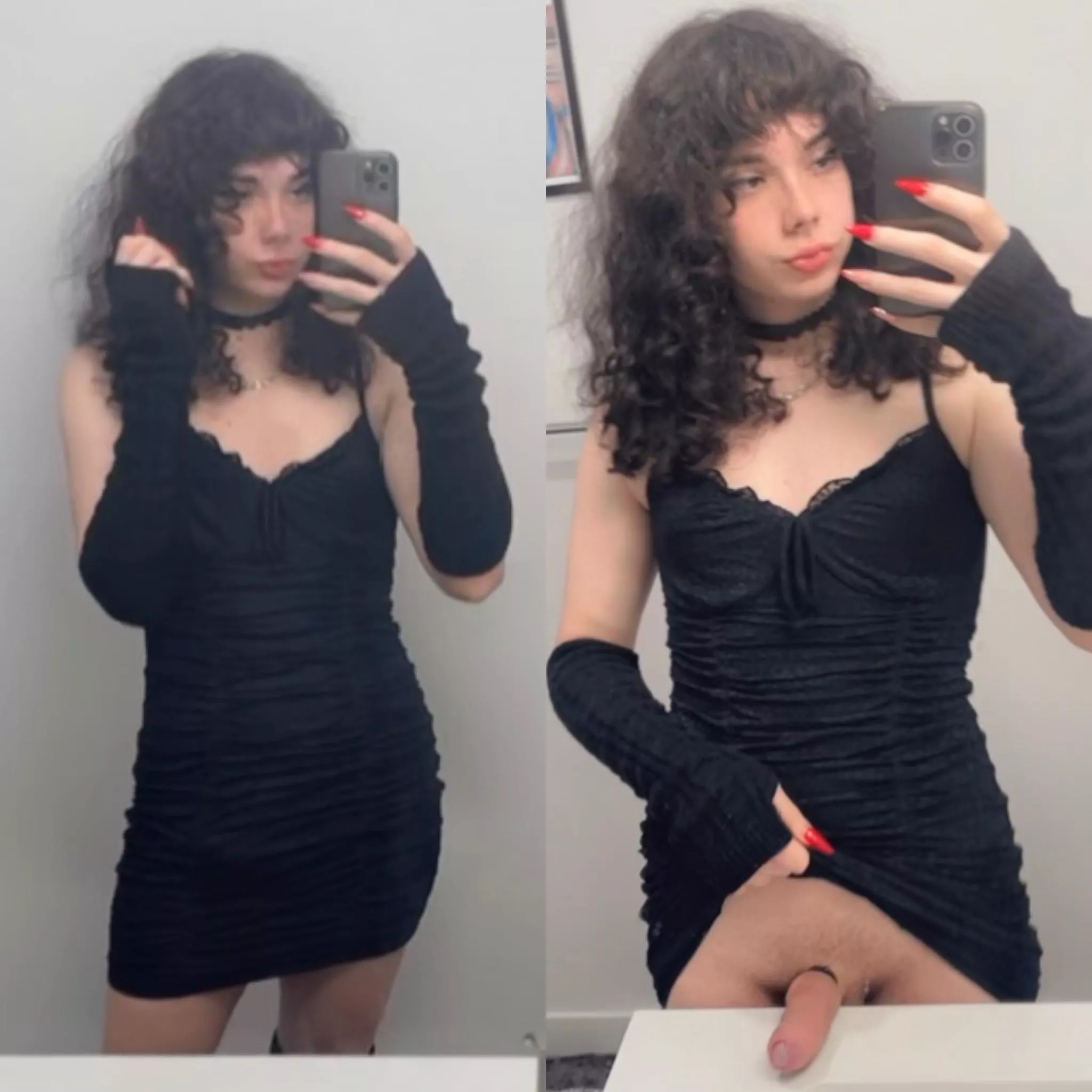 Get under my dress and suck my big dick 😤 posted by NaughtyTgirls