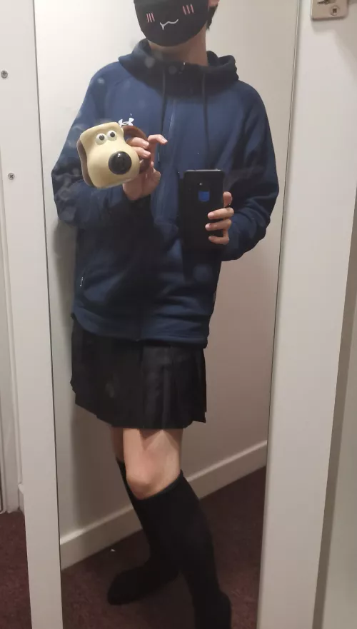 get yourself a femboy that owns a gromit mug by FireBlux