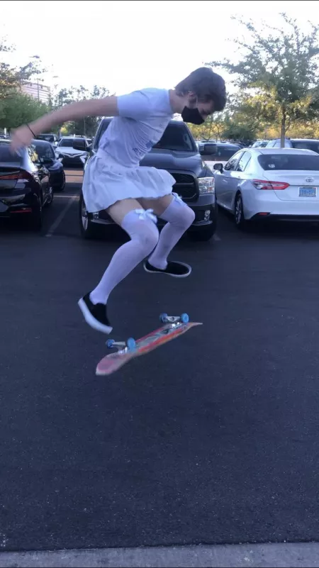 Getting a nice breeze up my skirt by Ryisbadd