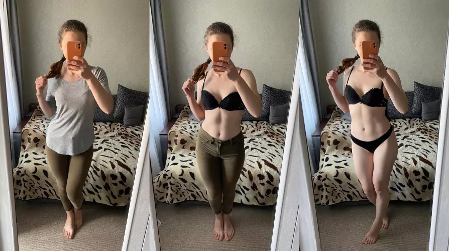 Getting dressed but vice versa