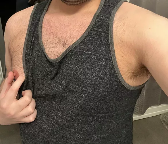 Getting horny just thinking about you playing with my pits and nips 😉 by bjk0494