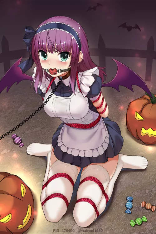 Getting into the Halloween spirit by GaggedOtaku