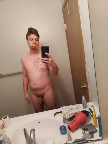 Getting ready for a shower by richiej1994