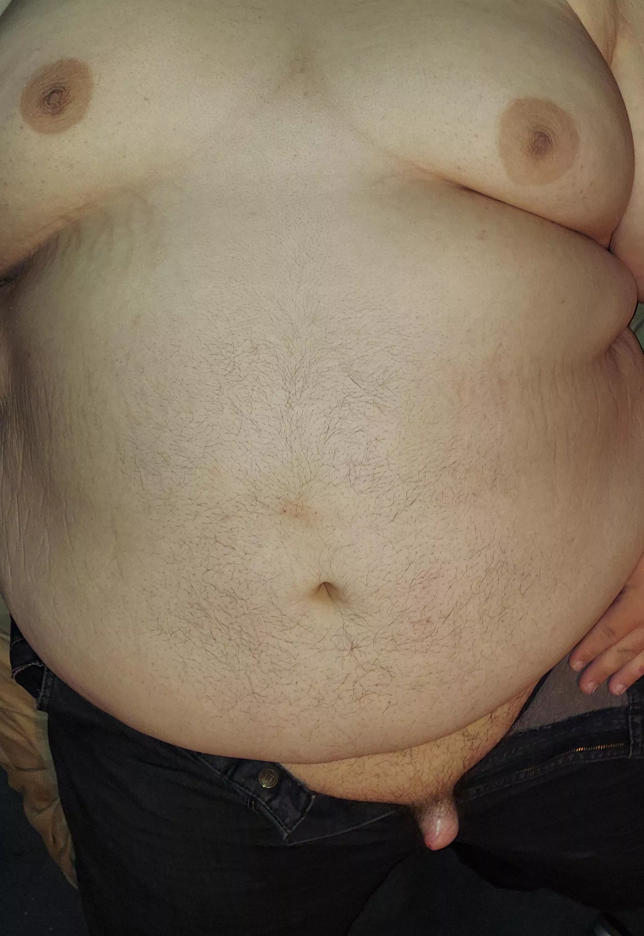 Getting ready for work... big guy, little member 😉 posted by Chubowon