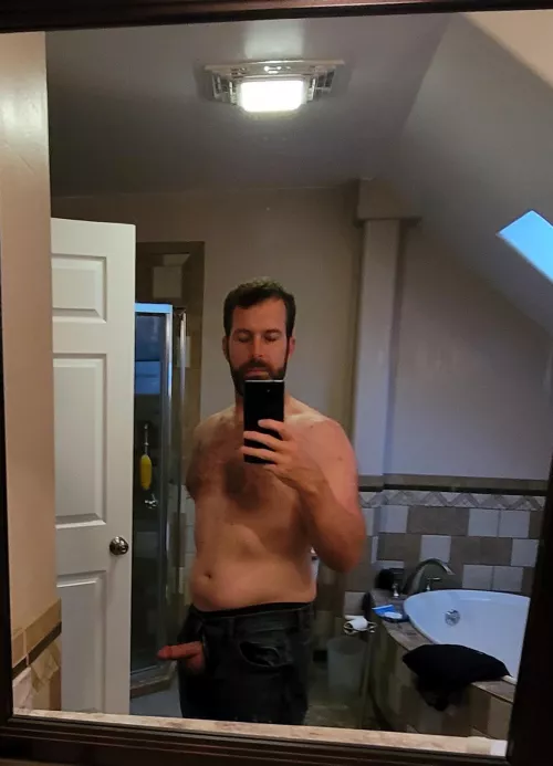 Getting ready for work...or should i take a day off and stay ho[m]e to work on you... by initforcheese