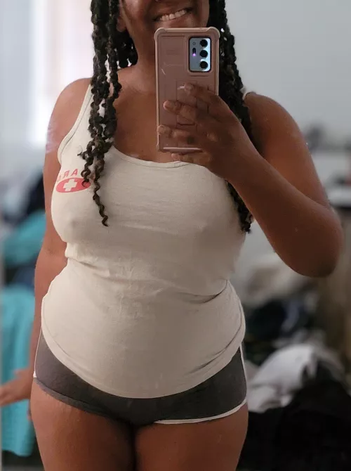 Getting ready to workout with my hubby ❤💪🏾 by PaperCrane232