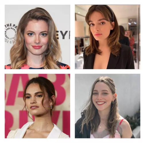 Gillian Jacobs, Emma Mackey, Lily James and Victoria Pedretti by oohjustalittlebit34