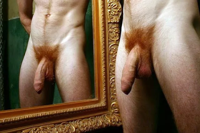 Ginger Cock in the Mirror posted by menareamazing