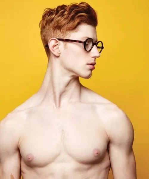 Ginger with glasses posted by menareamazing