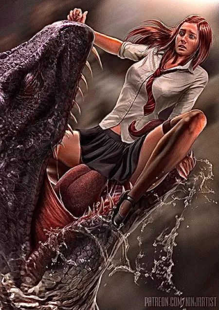 Ginny and the dragon (don’t know the source) by FantasticMud2071