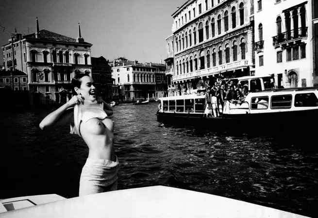 Girl Flashing On The Grand Canal | Venice, Italy | 1986 | ph. Helmut Newton by maxwe11d