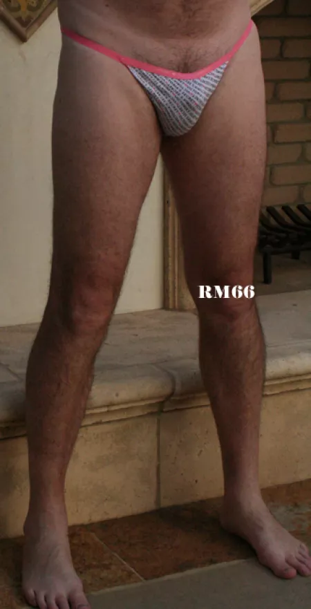 Girlie colored v-string by rm66