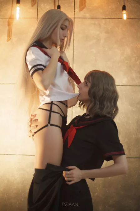 Girls enjoying their time together (photoshoot by Dzikan) by MaoDzikan